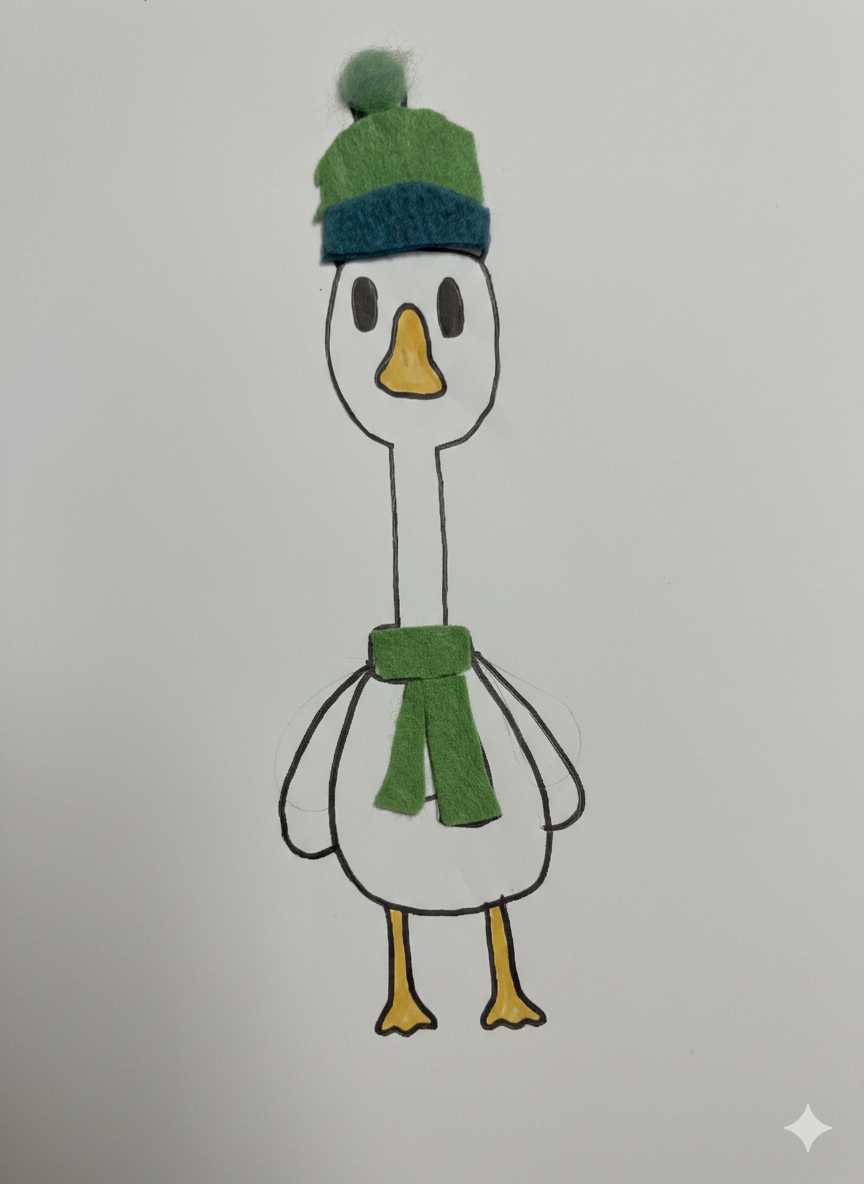 A mischievous goose